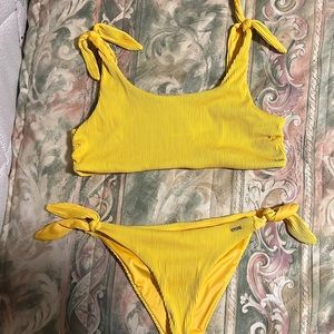 Brand new FarWest bright yellow bikini